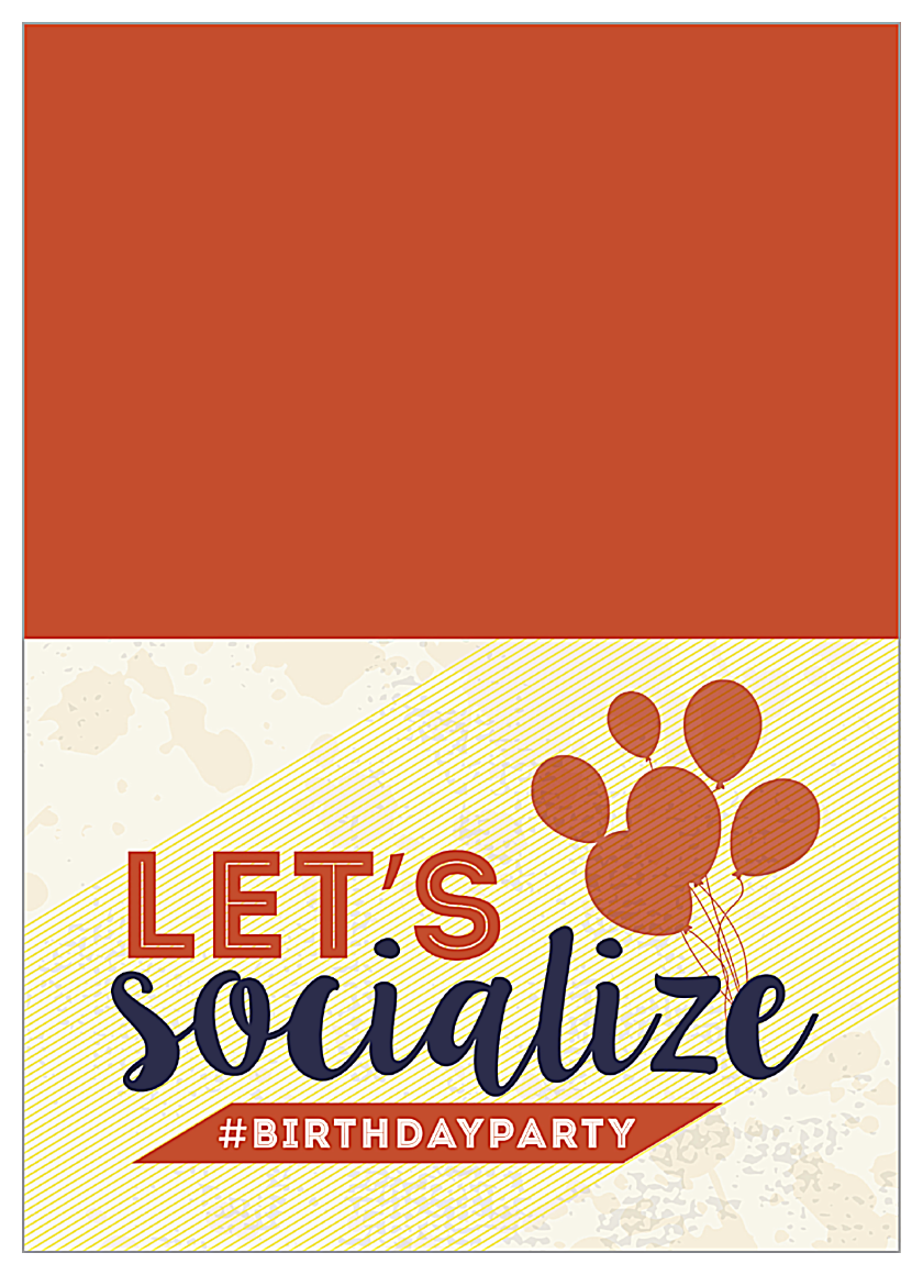 Social Birthday front - Greeting Cards Maker