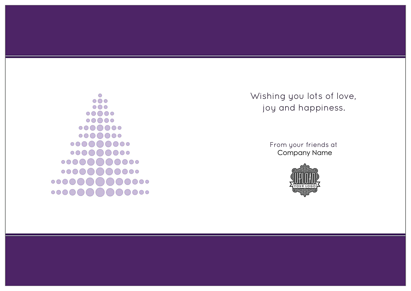 Merry Ornament back - Greeting Cards Maker