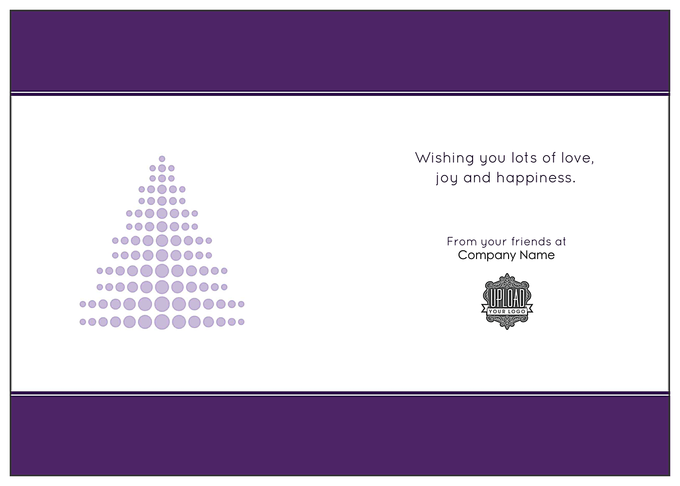 Merry Ornament back - Greeting Cards Maker