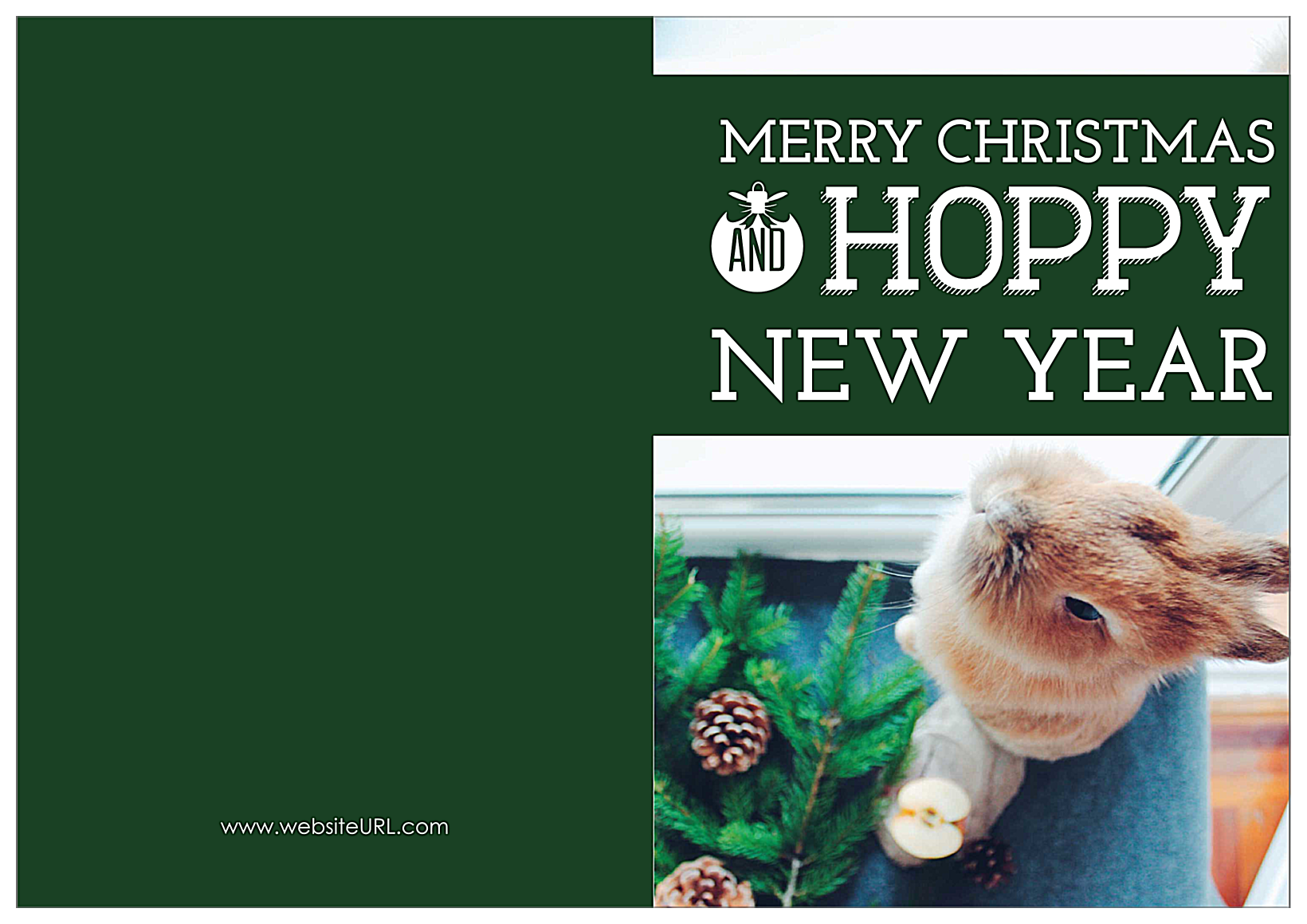 Hoppy Happy Holiday front - Greeting Cards Maker