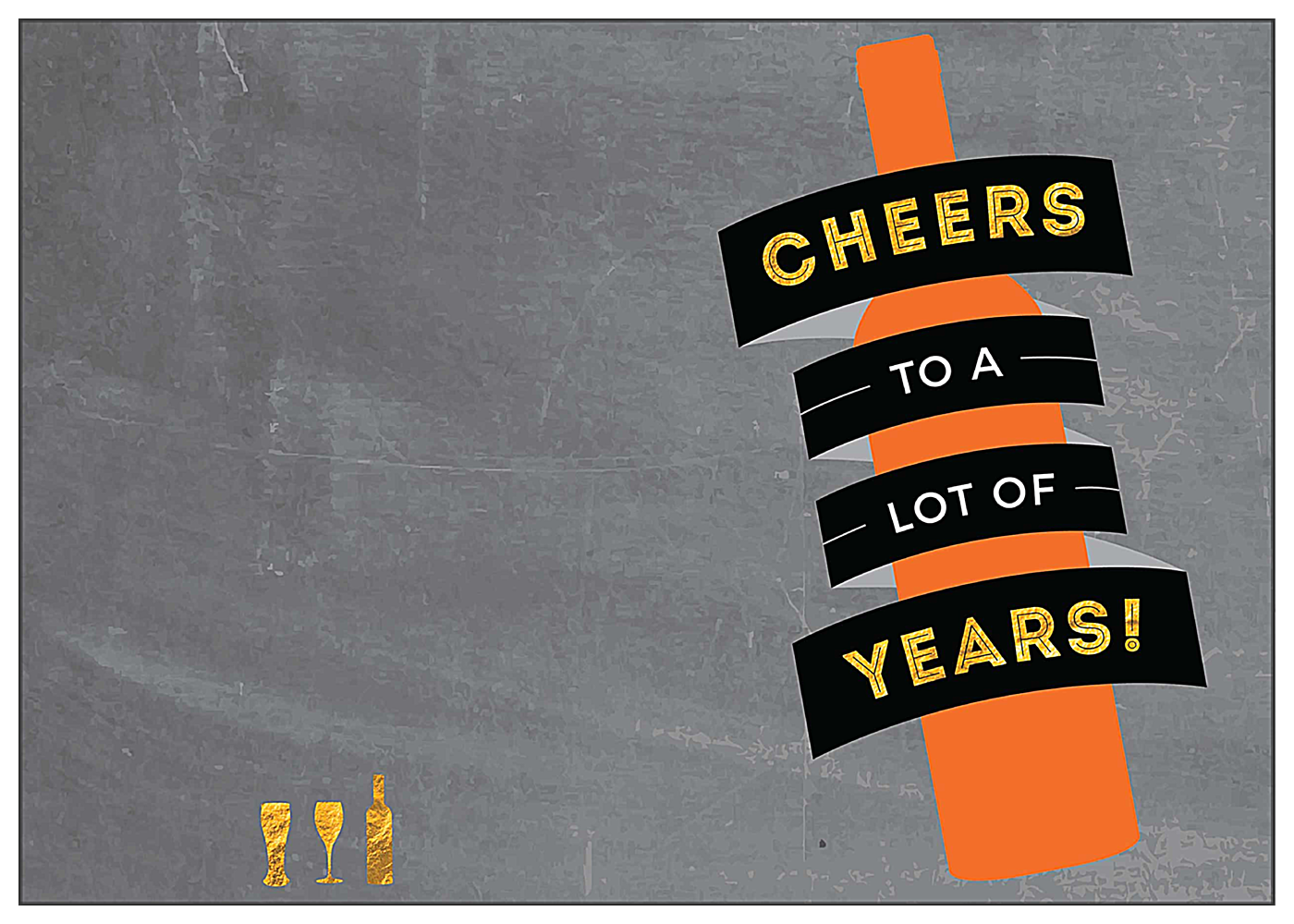 Cheers the Years front - Greeting Cards Maker