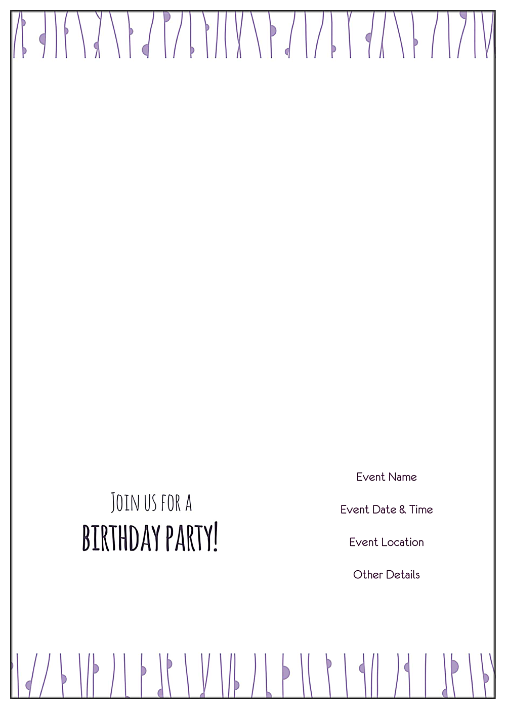 Birthday Owl back - Greeting Cards Maker