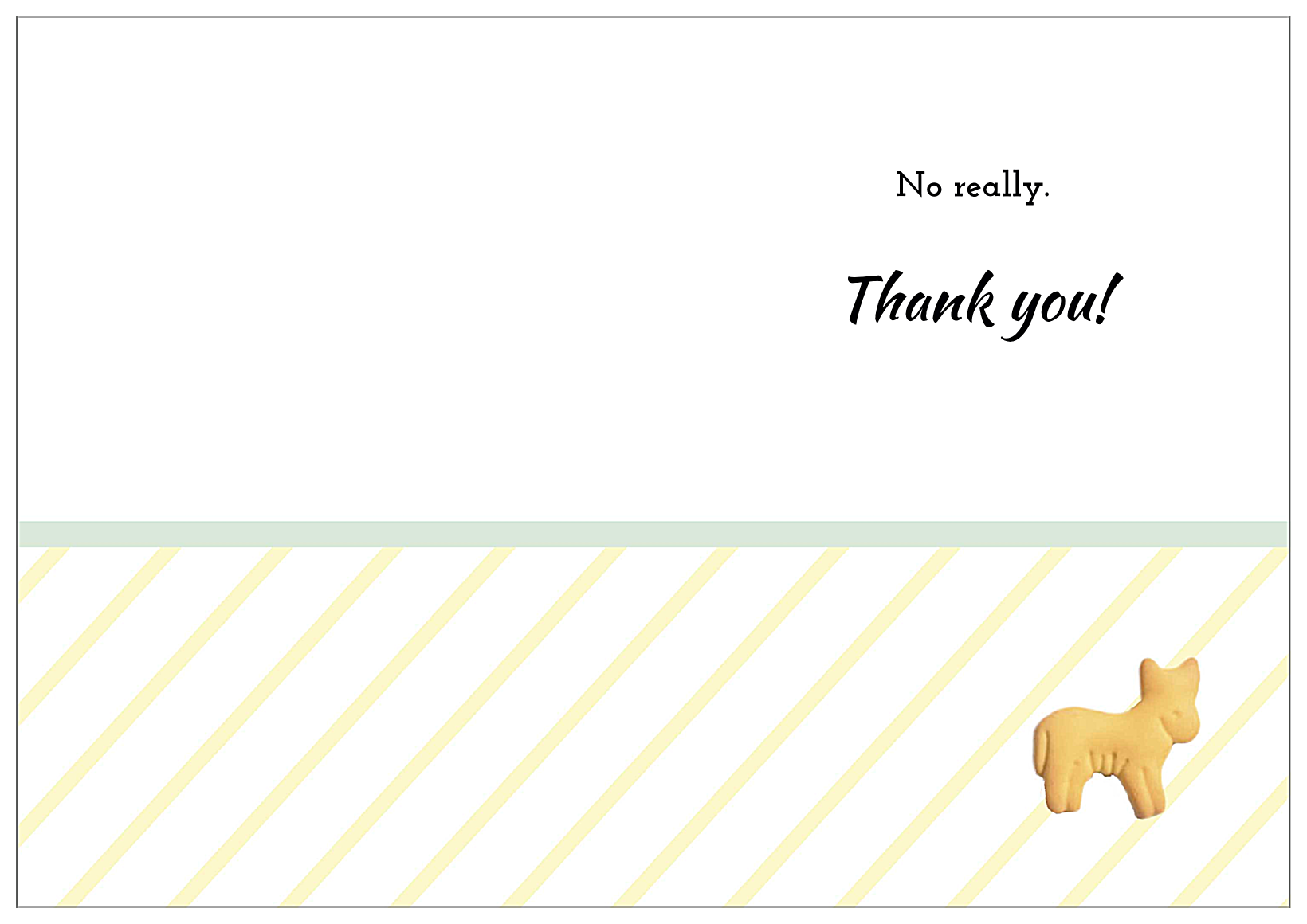 Gee Thank You back - Greeting Cards Maker