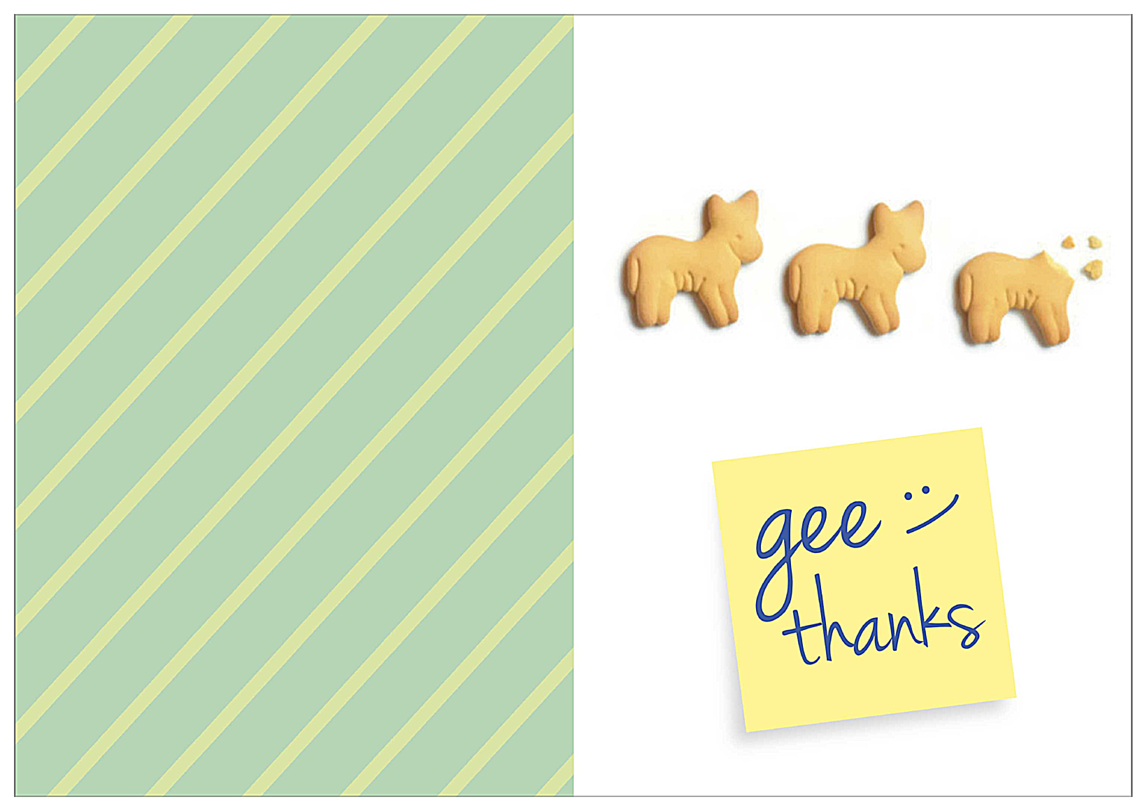 Gee Thank You front - Greeting Cards Maker