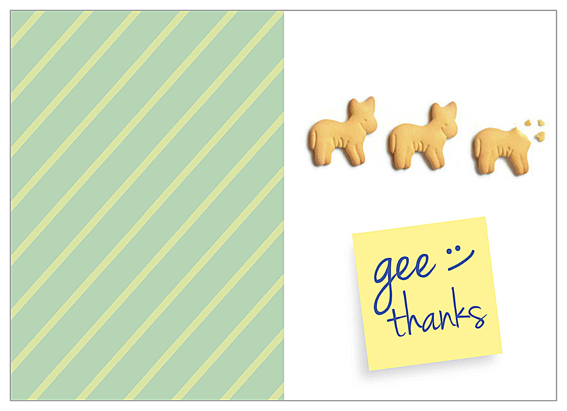 Gee Thank You front - Greeting Cards Maker