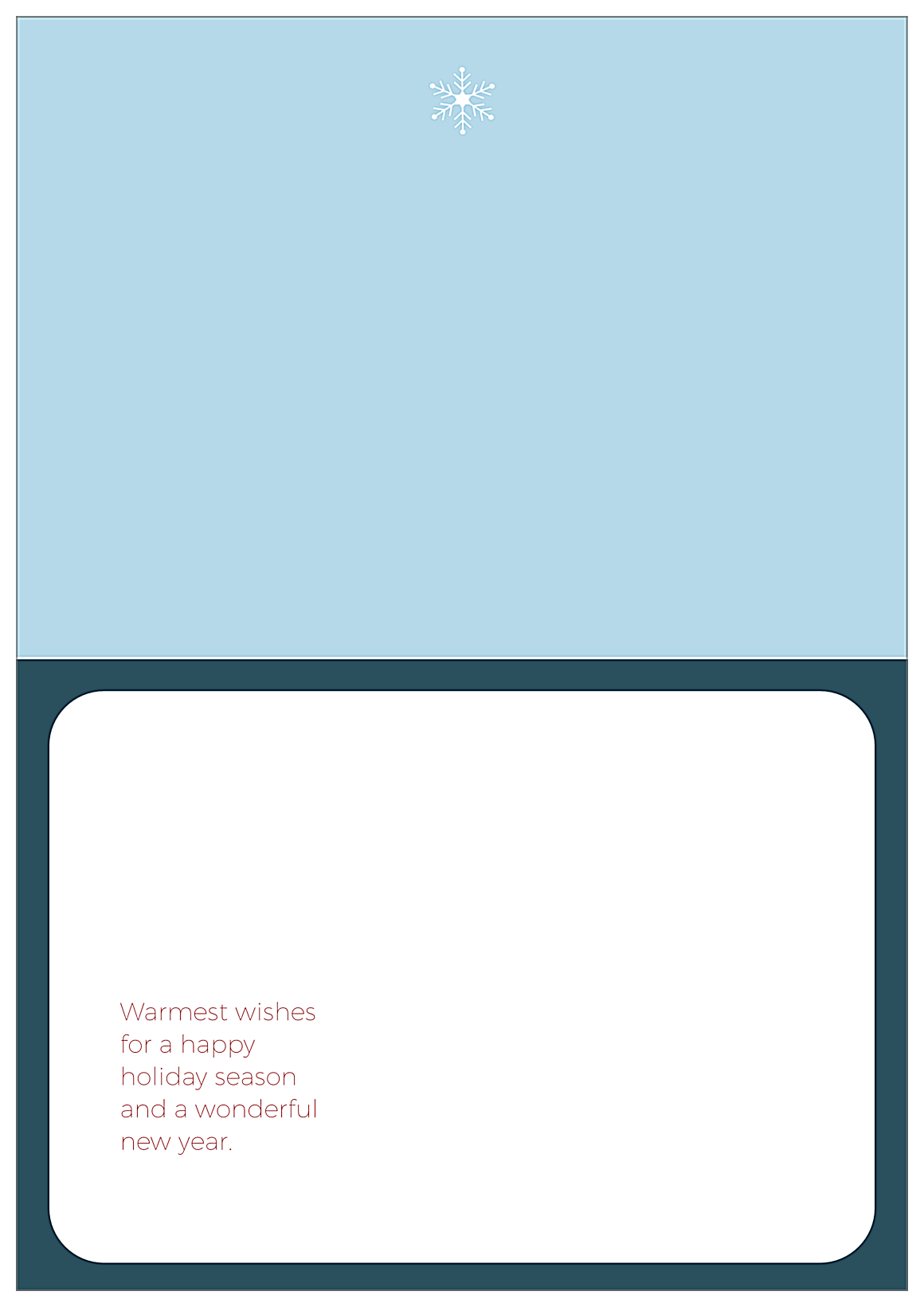 Christmas Panel back - Greeting Cards Maker