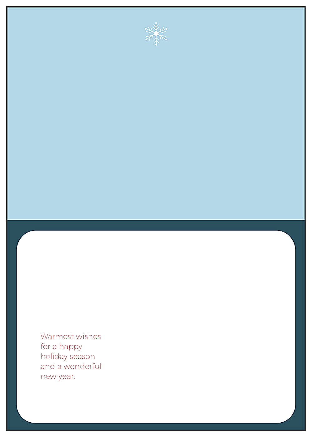 Christmas Panel back - Greeting Cards Maker