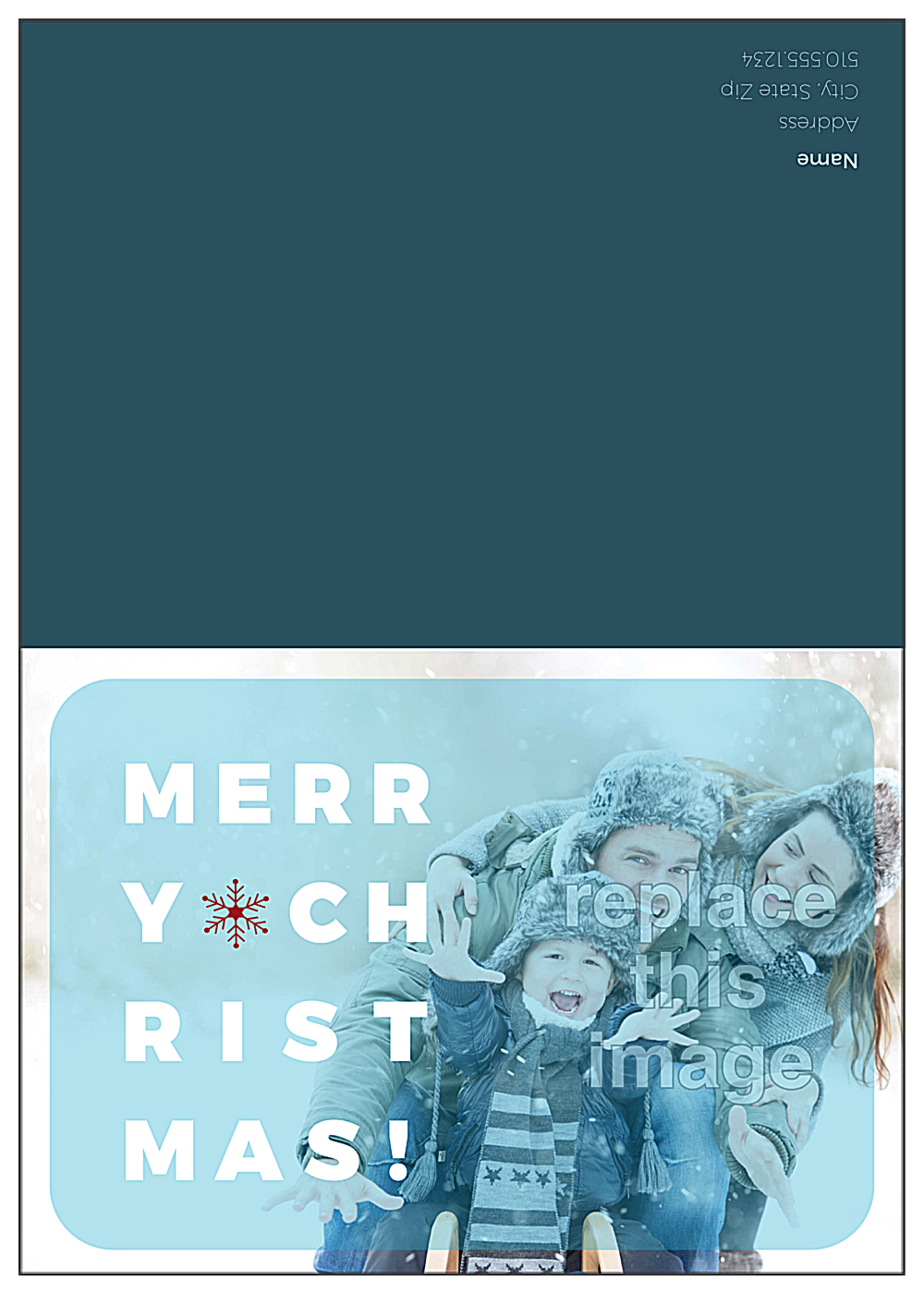 Christmas Panel front - Greeting Cards Maker