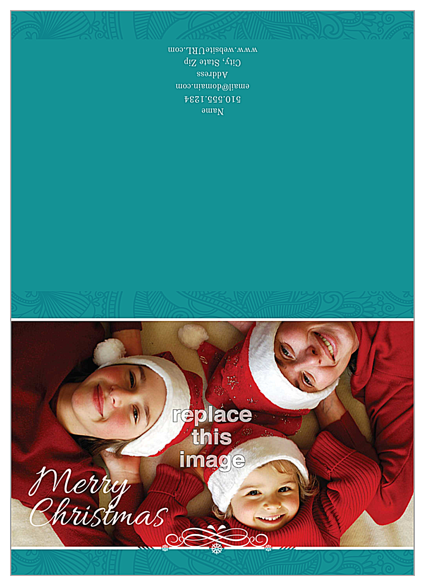 Merry Family front - Greeting Cards Maker