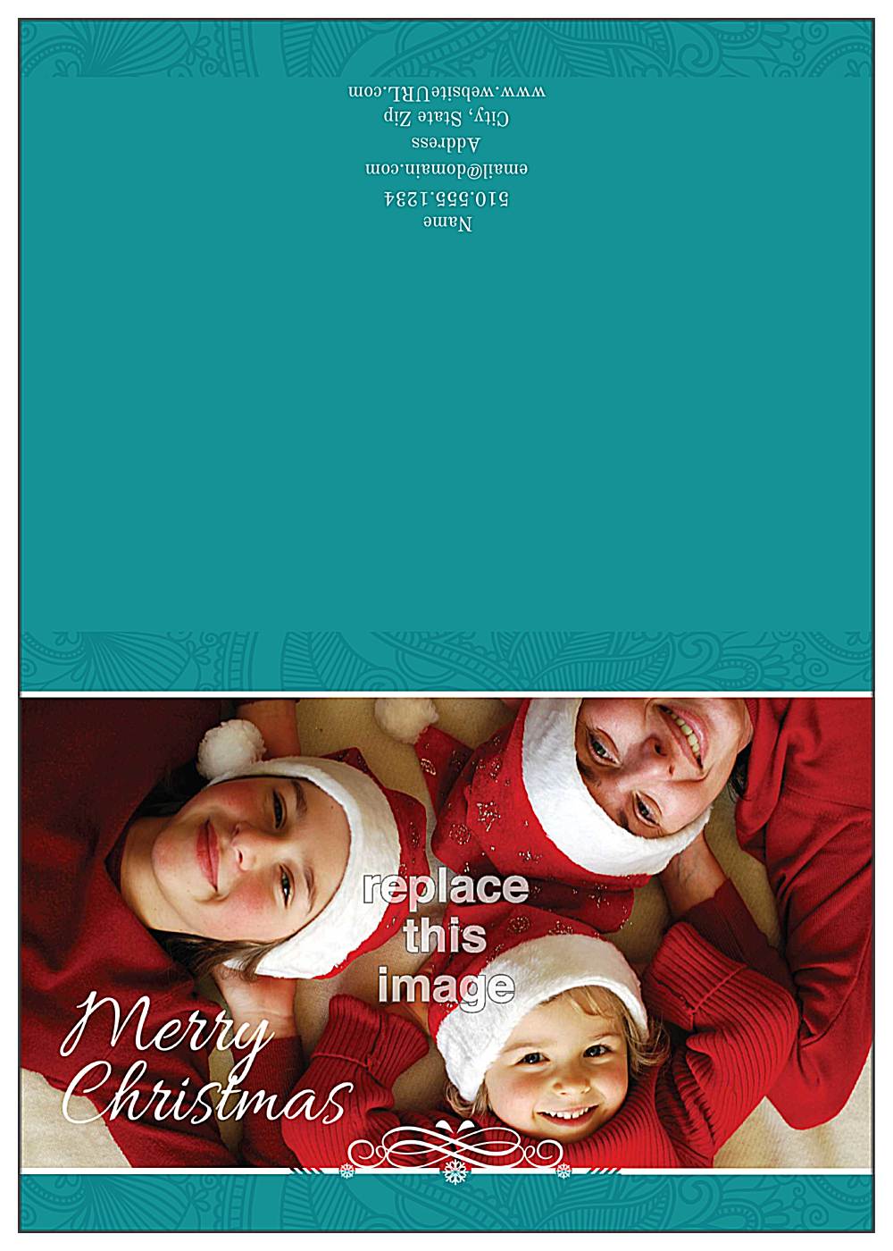 Merry Family front - Greeting Cards Maker