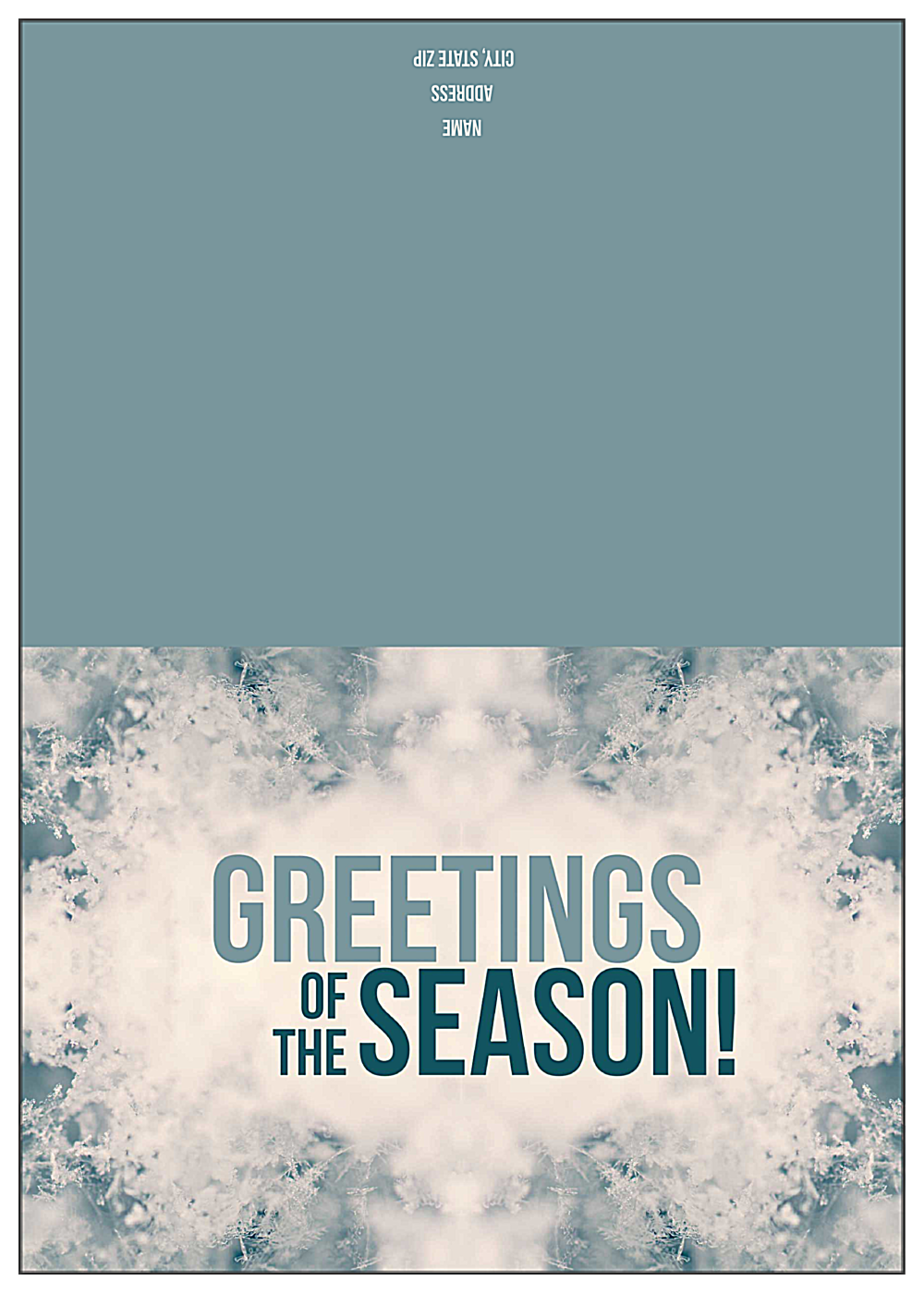 Kaleidosnow front - Greeting Cards Maker