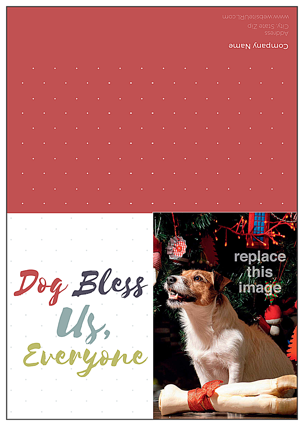 Dog Bless front - Greeting Cards Maker