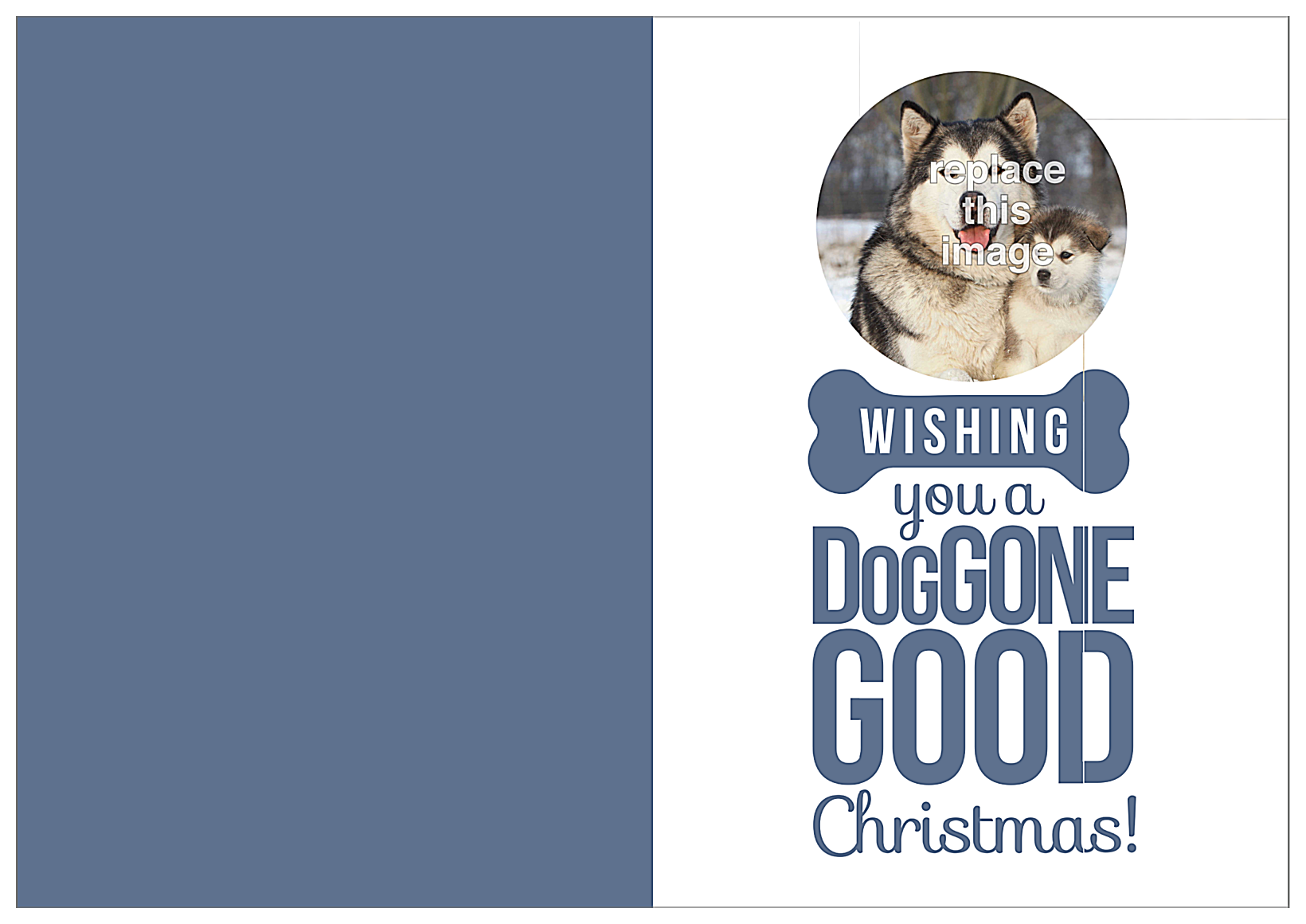 Doggone Christmas front - Greeting Cards Maker