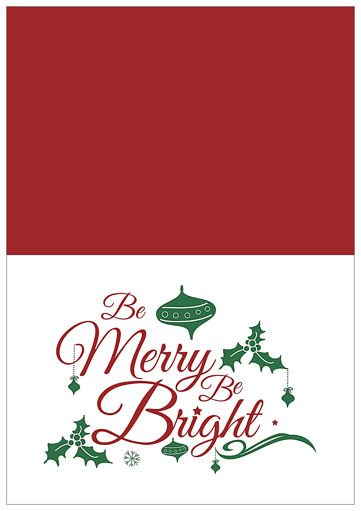 Merry Bright front - Greeting Cards Maker