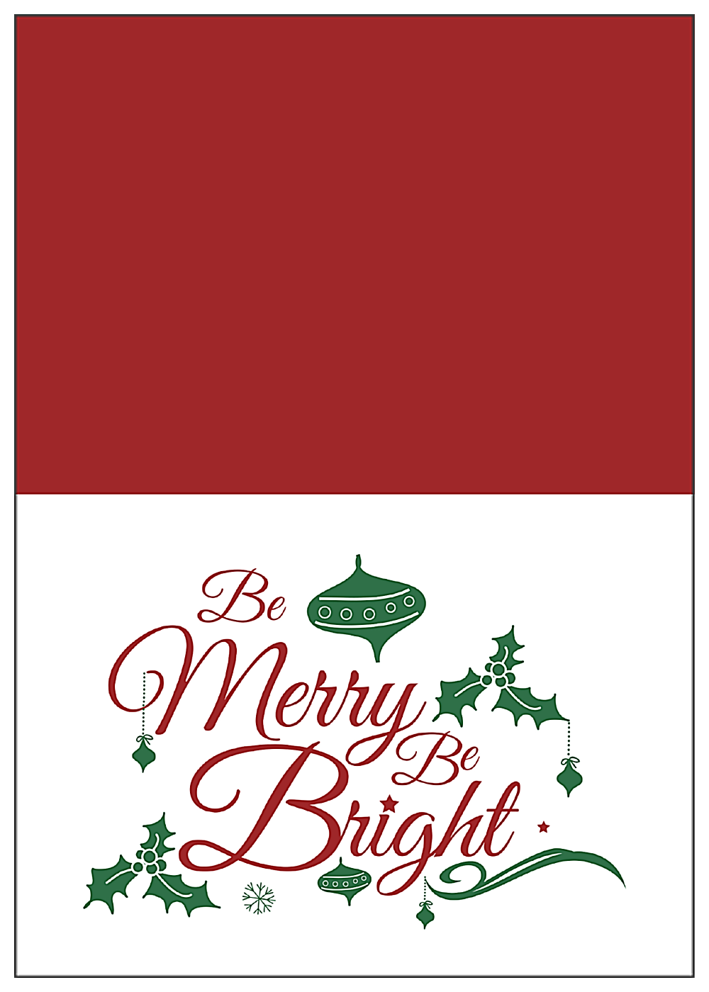 Merry Bright front - Greeting Cards Maker