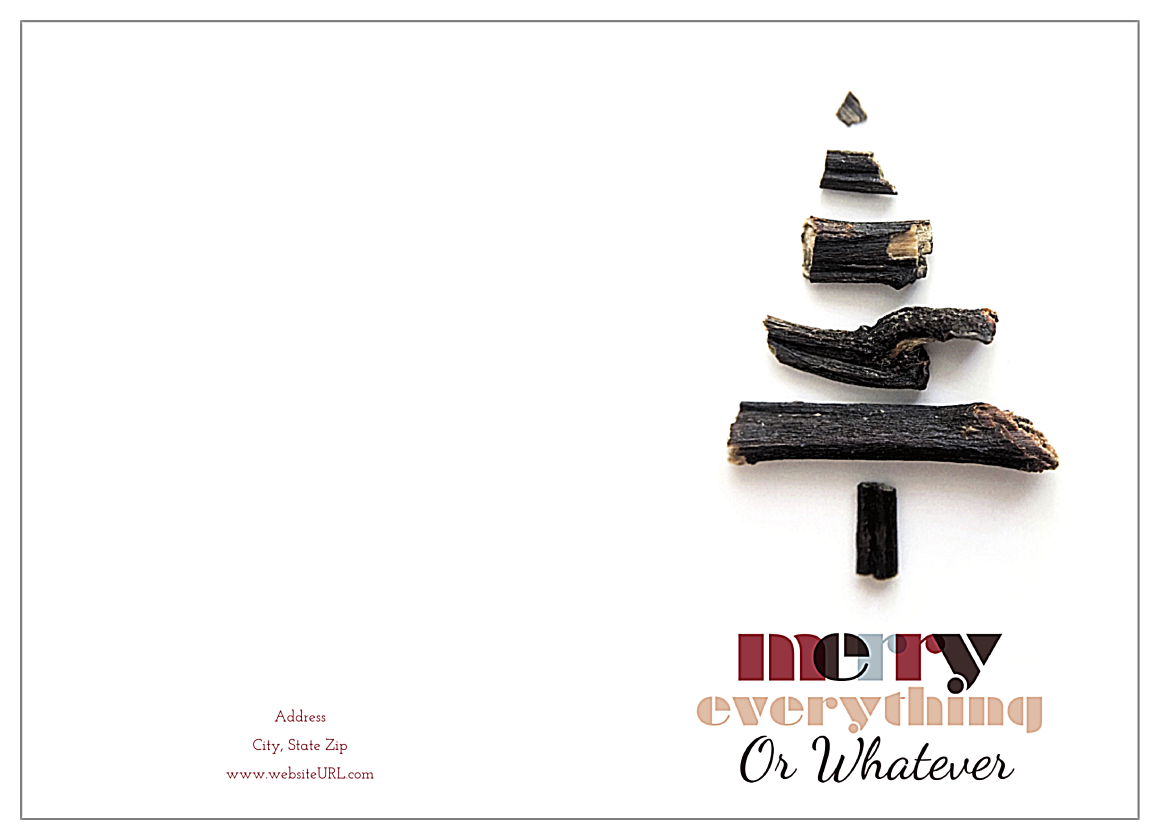 Tree or Whatever front - Greeting Cards Maker