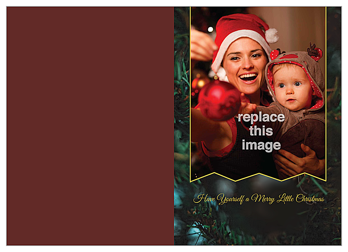 Tree Ribbon front - Greeting Cards Maker