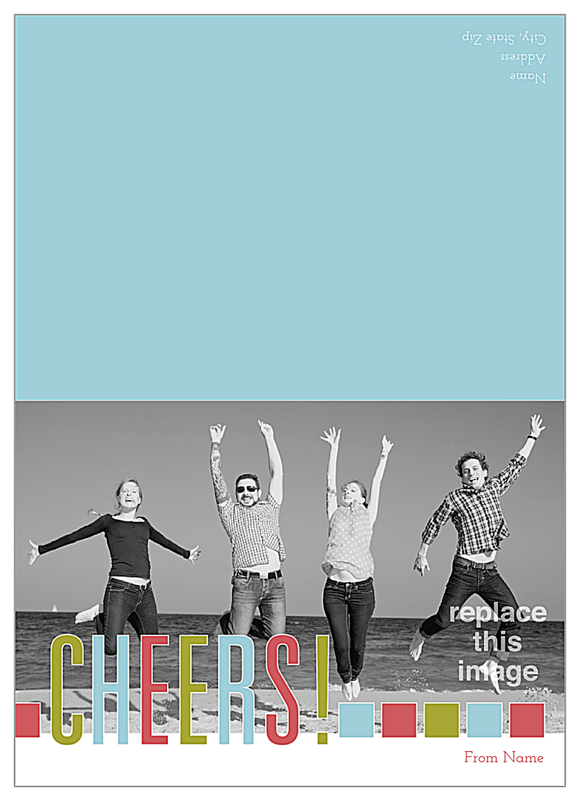 Cheerful Squares front - Greeting Cards Maker