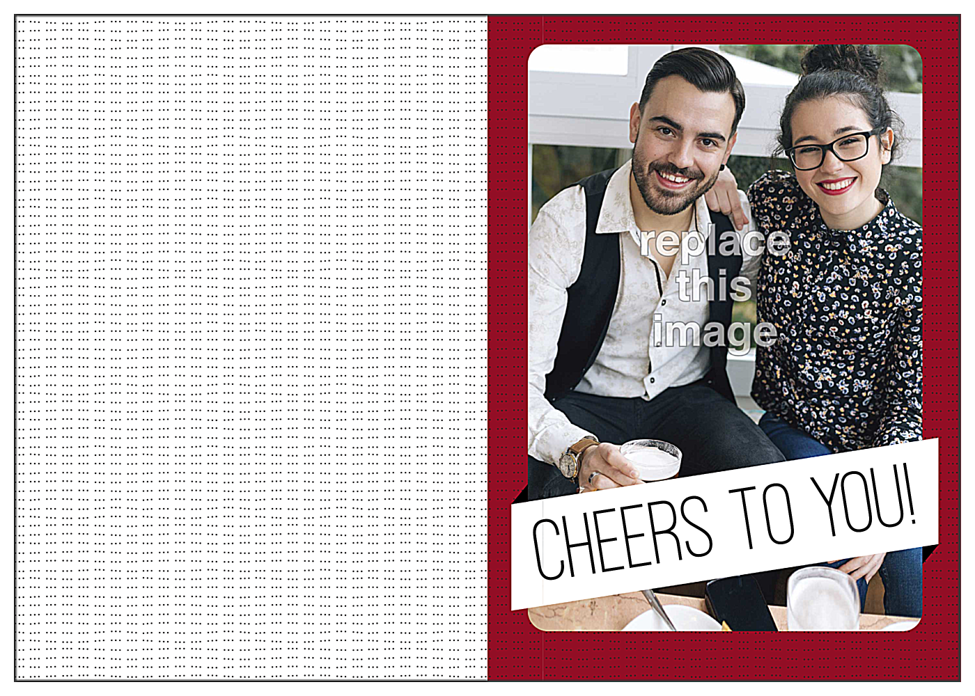 Cheers Banner front - Greeting Cards Maker