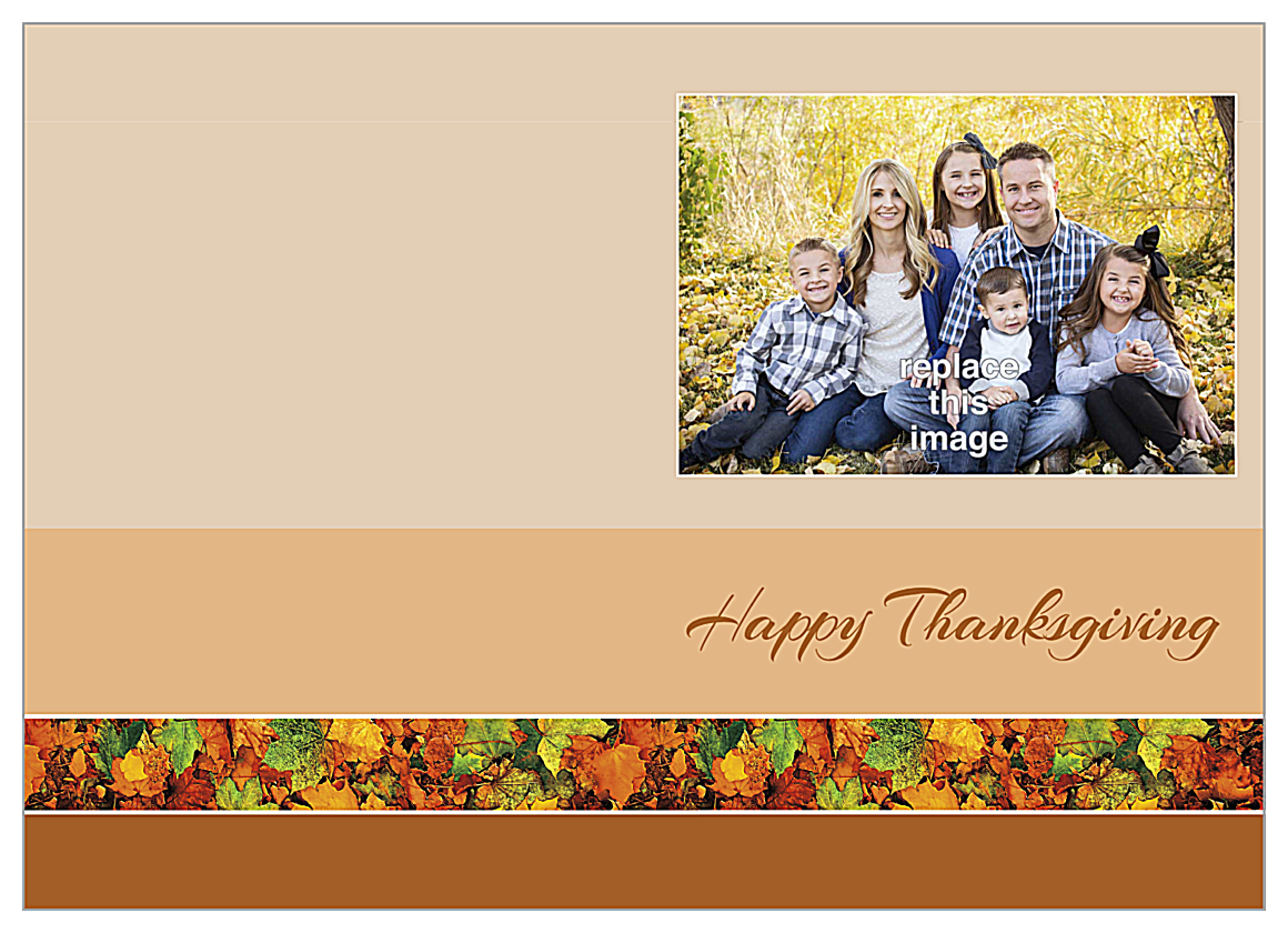 Family leaves front - Greeting Cards Maker