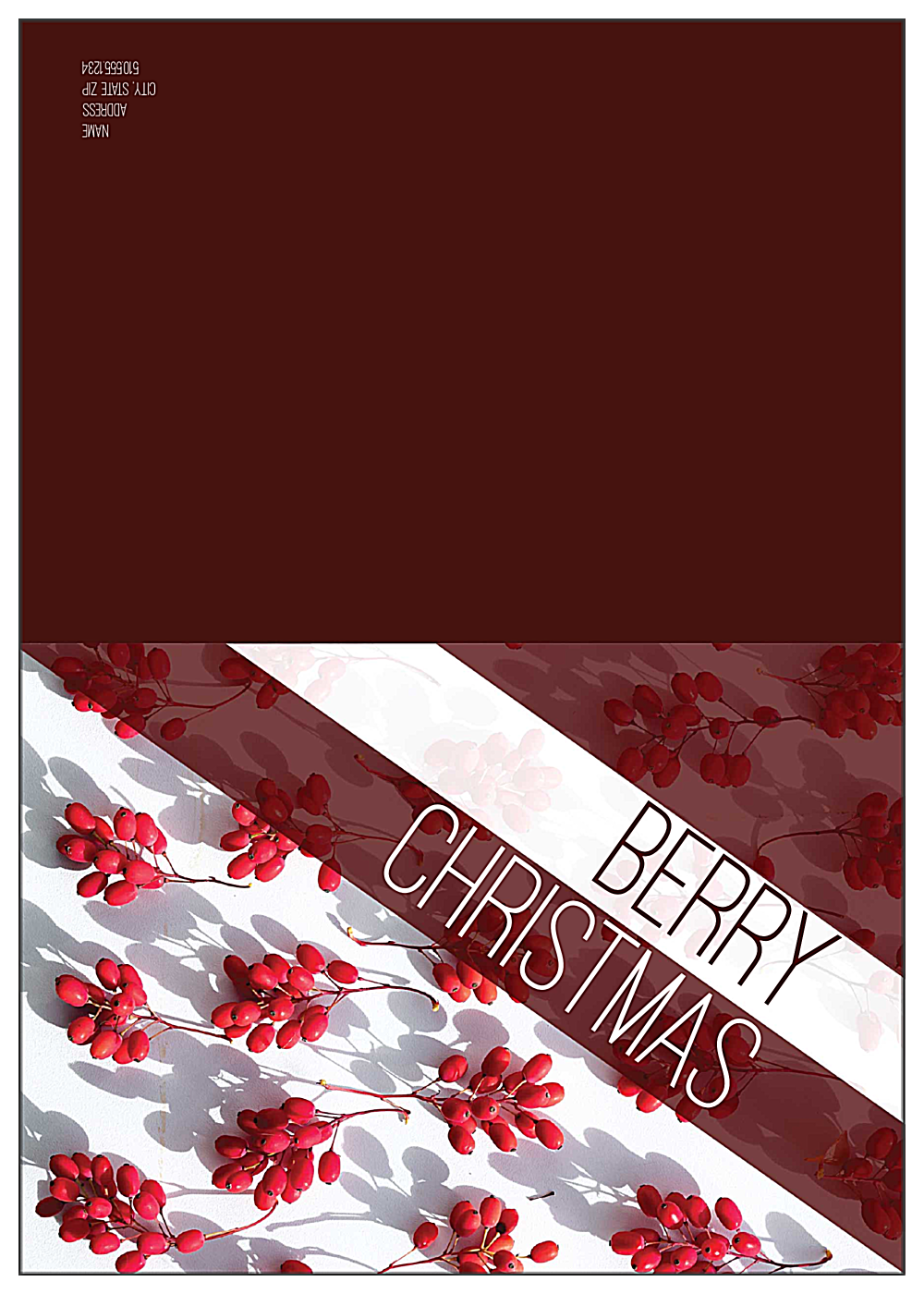 Berries And Cream front - Greeting Cards Maker