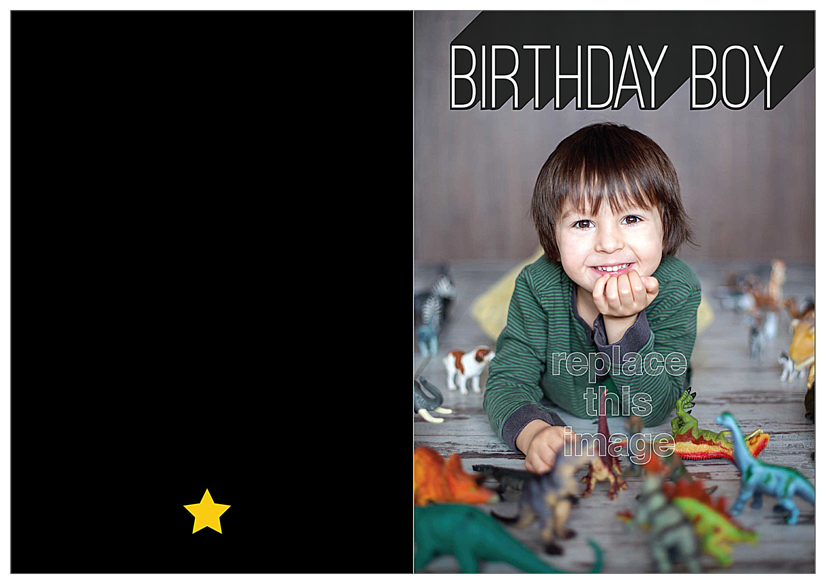 Universe Boy front - Greeting Cards Maker