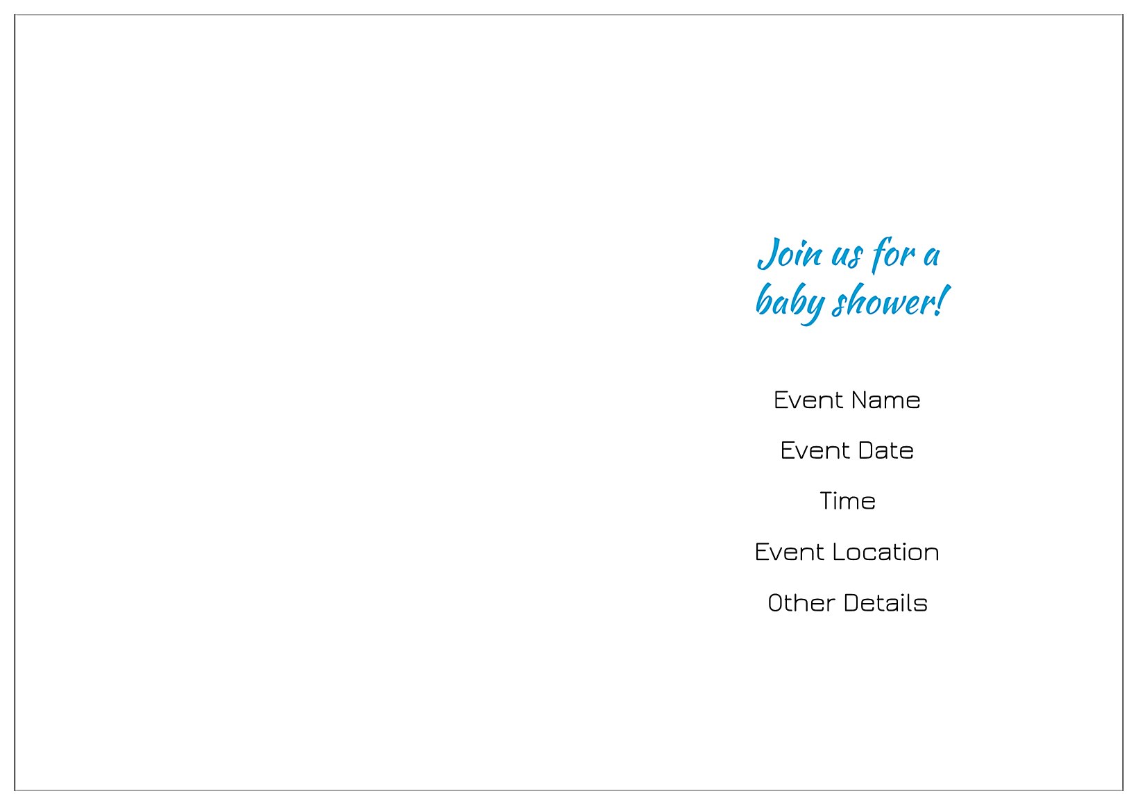 Baby Shoes back - Greeting Cards Maker