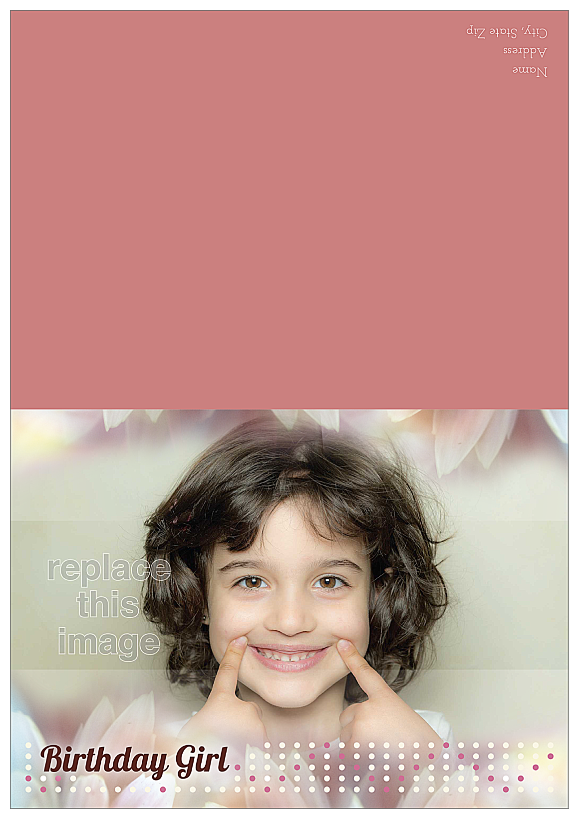 Birthday Girl front - Greeting Cards Maker