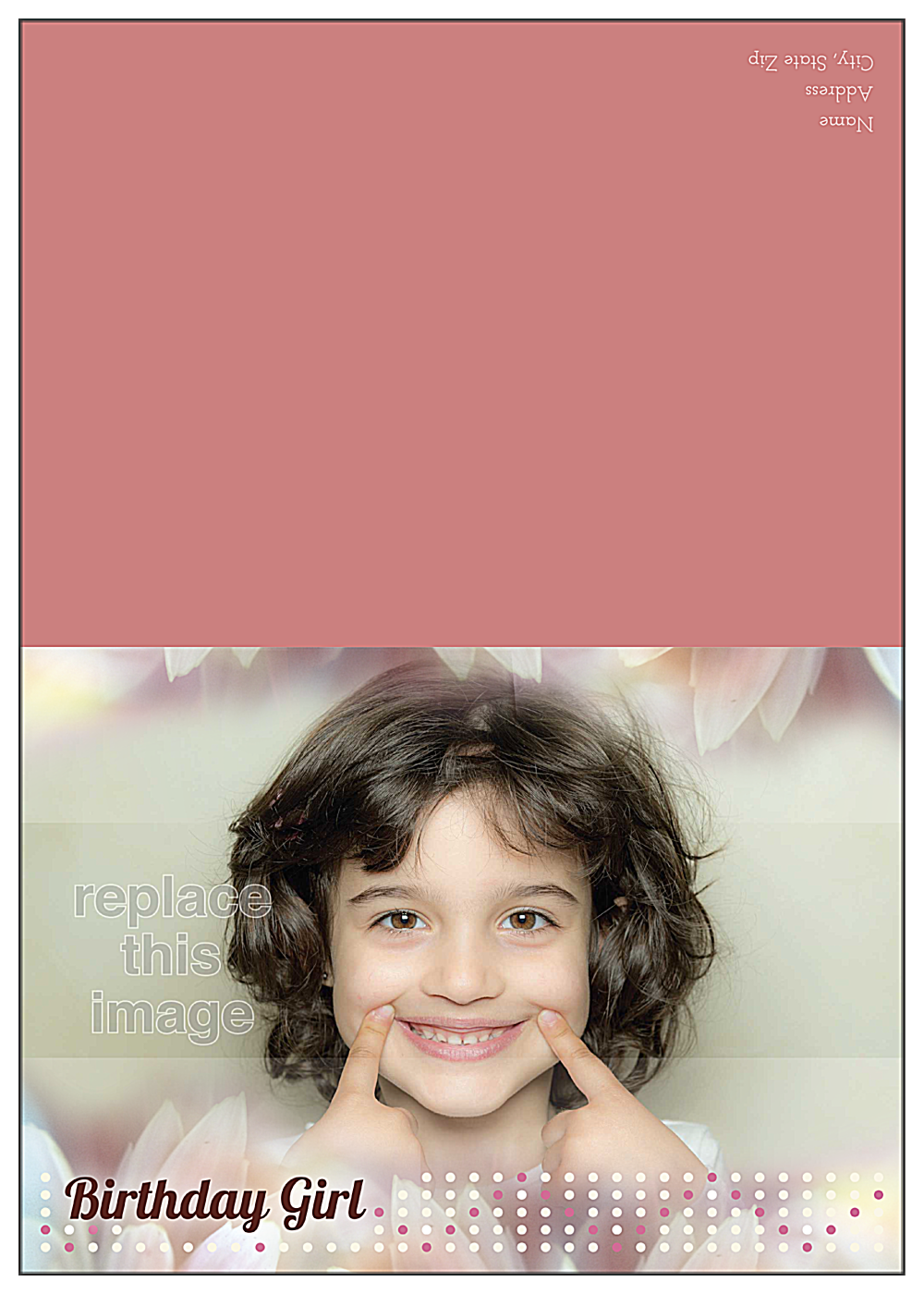 Birthday Girl front - Greeting Cards Maker