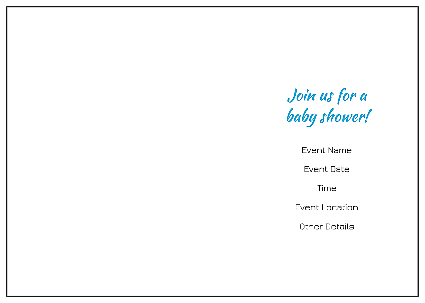 Baby Shoes back - Greeting Cards Maker