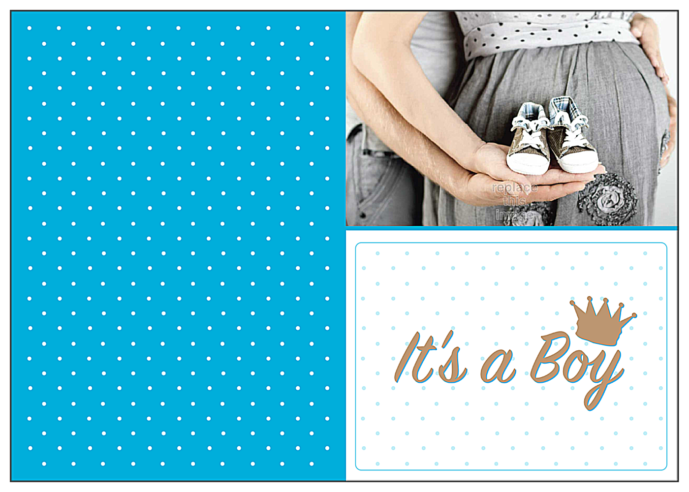 Baby Shoes front - Greeting Cards Maker
