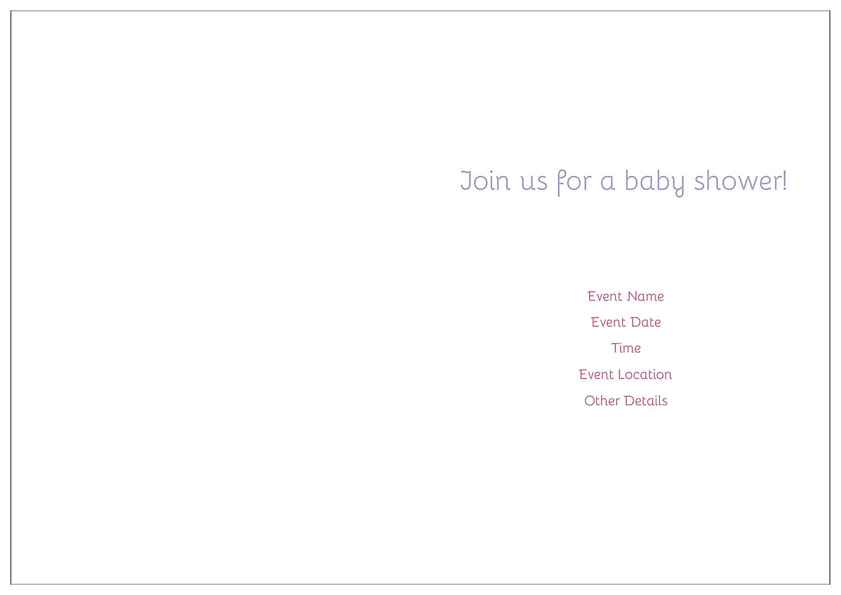 Baby Kisses back - Greeting Cards Maker