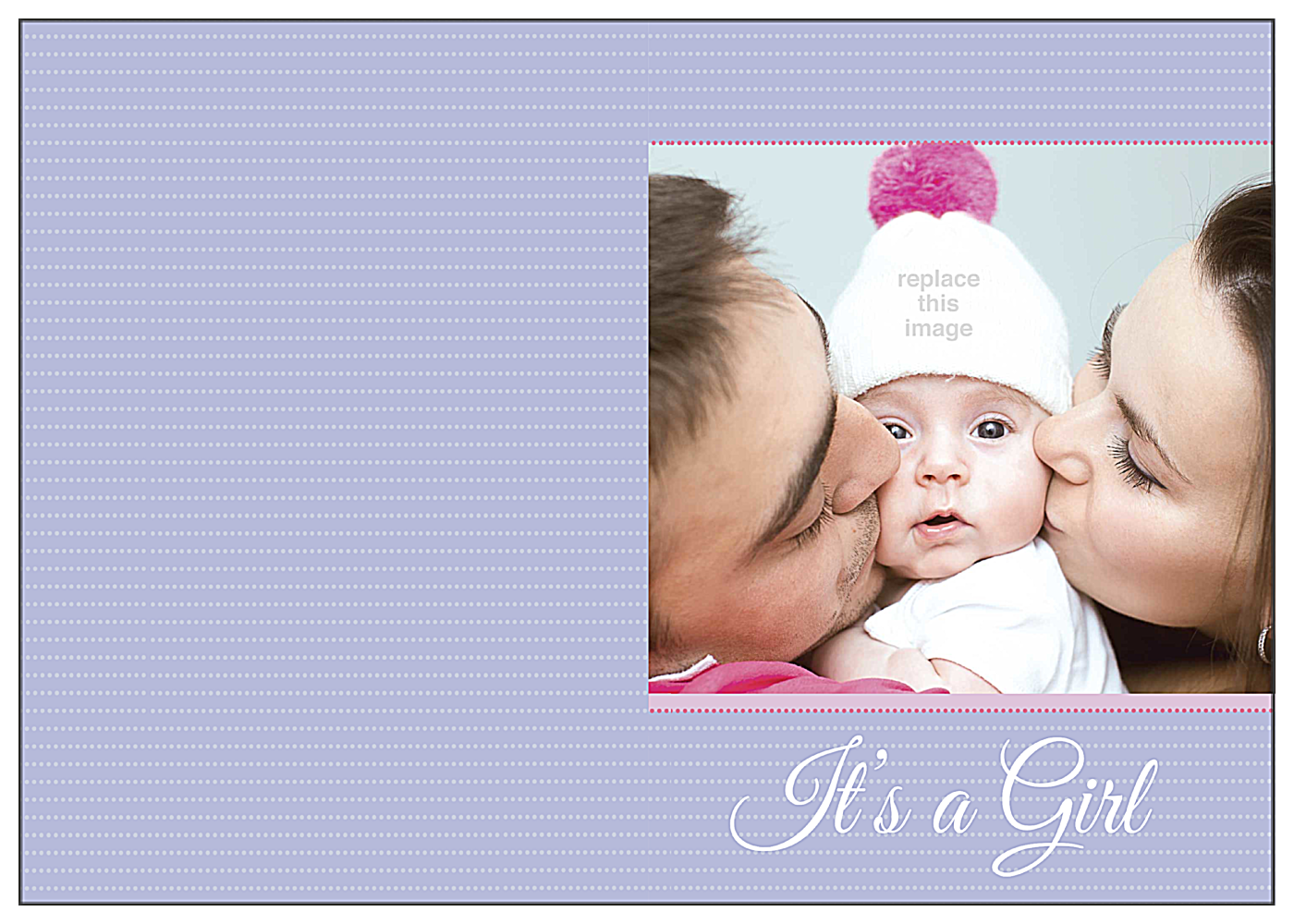 Baby Kisses front - Greeting Cards Maker