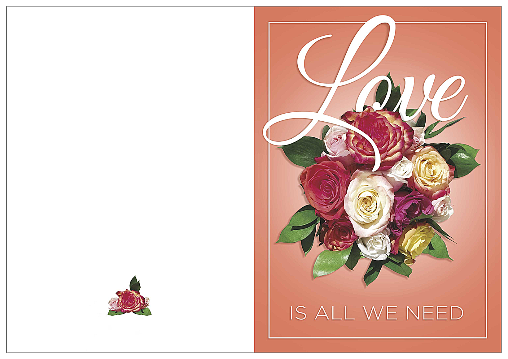 Love Is All We Need front - Greeting Cards Maker