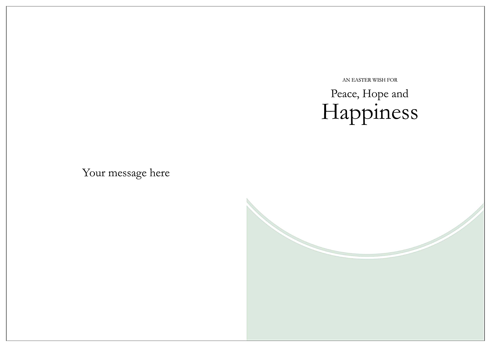 Tulips for Easter back - Greeting Cards Maker