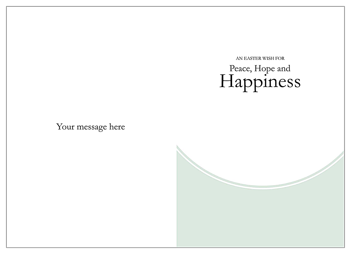 Tulips for Easter back - Greeting Cards Maker