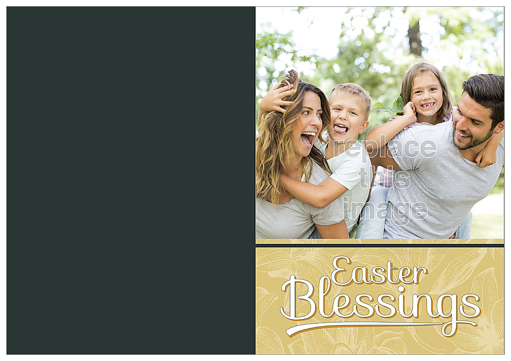 Easter Blessings front - Greeting Cards Maker