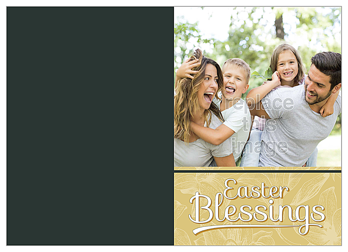 Easter Blessings front - Greeting Cards Maker