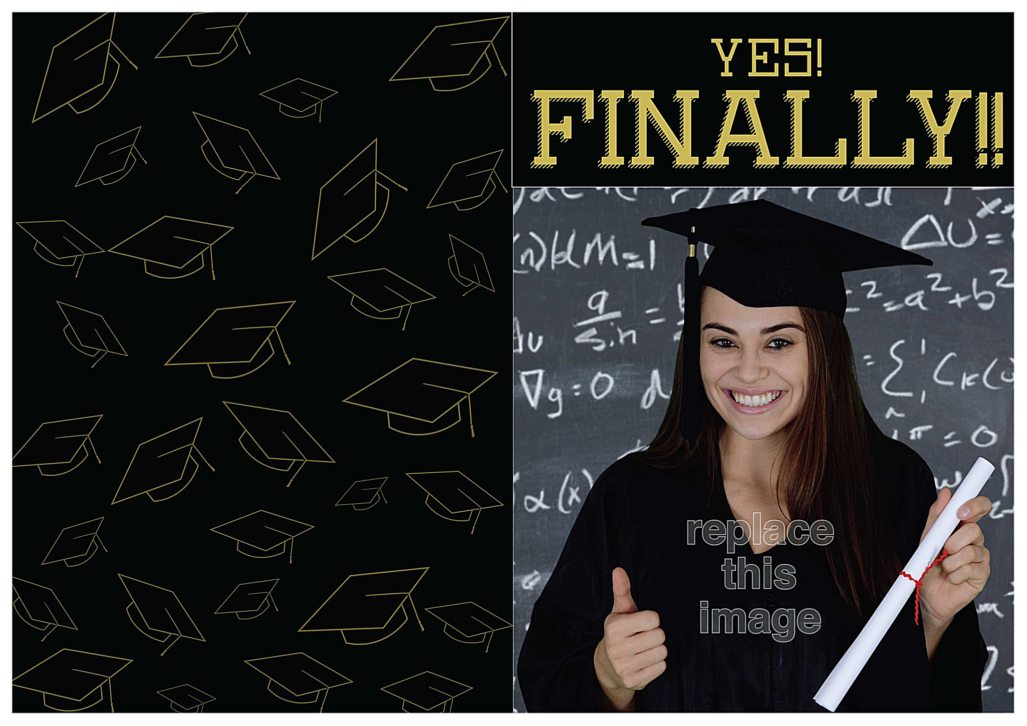 Finally! front - Greeting Cards Maker