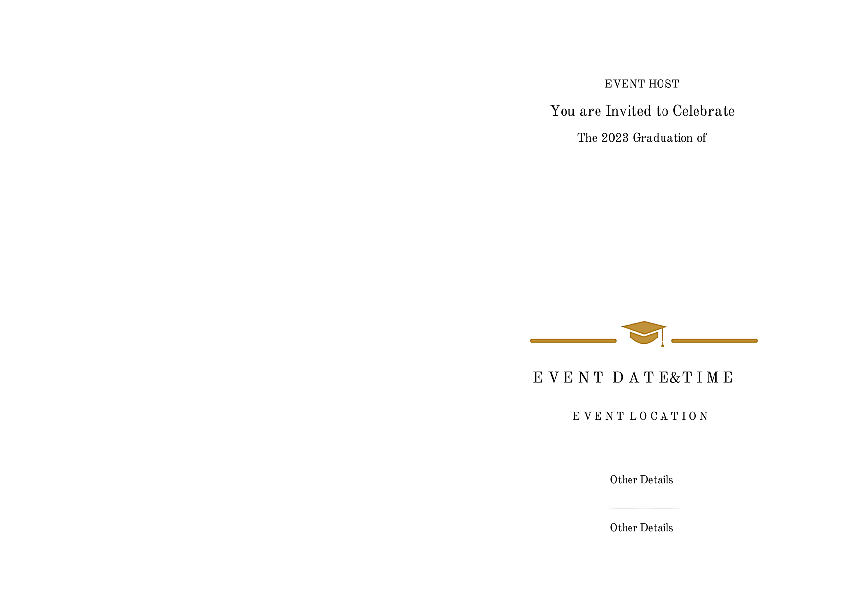 Ivy League Grad back - Greeting Cards Maker