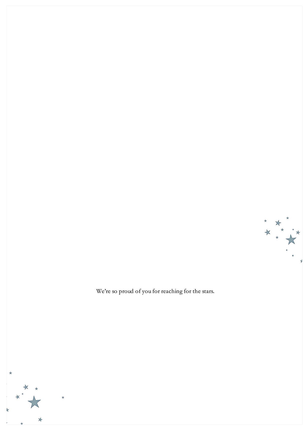 Starry Grad back - Greeting Cards Maker