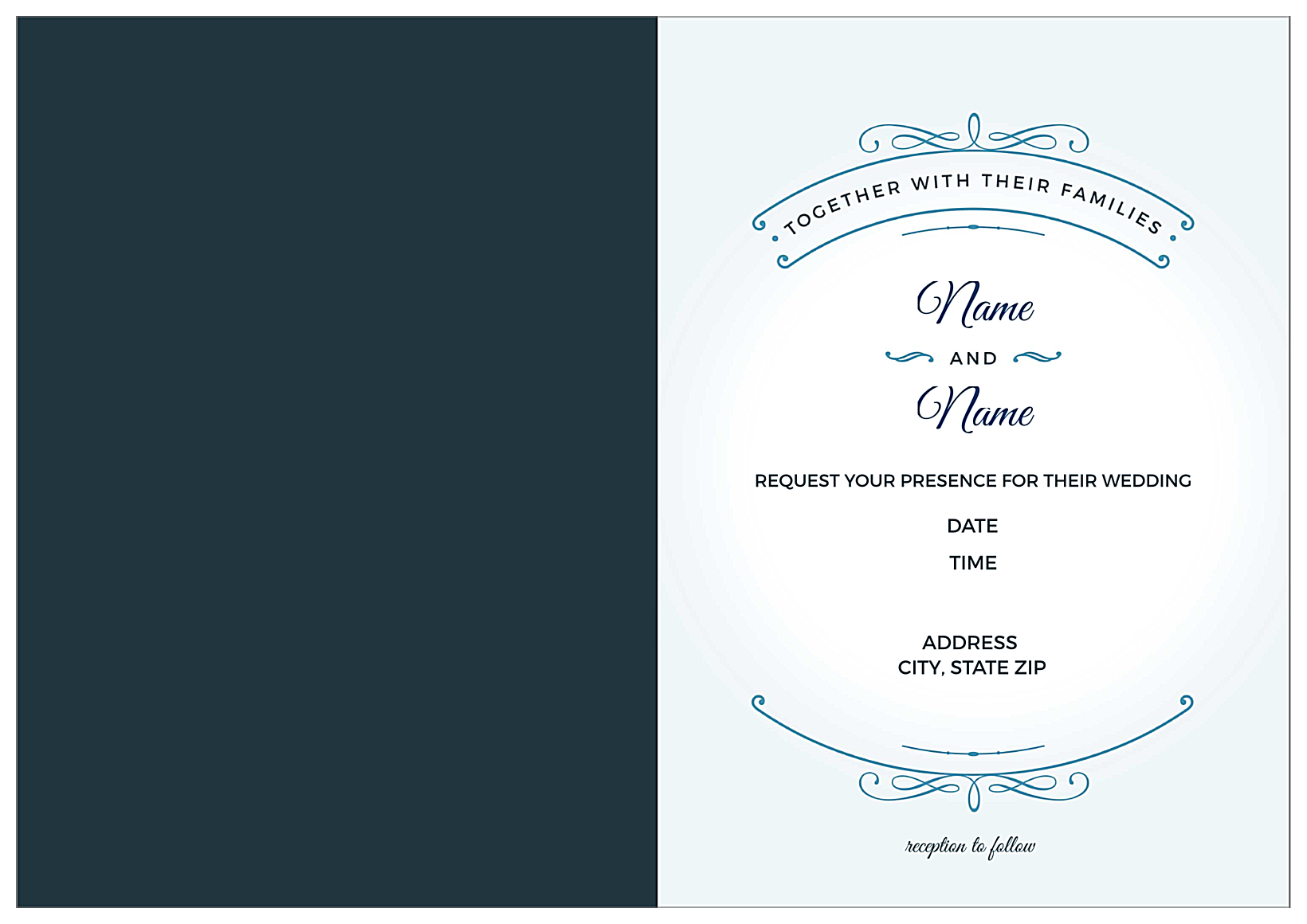 Lily Scrolls back - Greeting Cards Maker