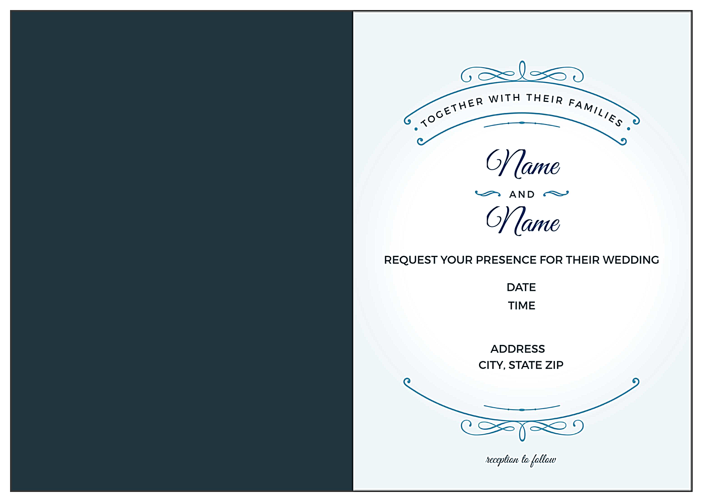 Lily Scrolls back - Greeting Cards Maker