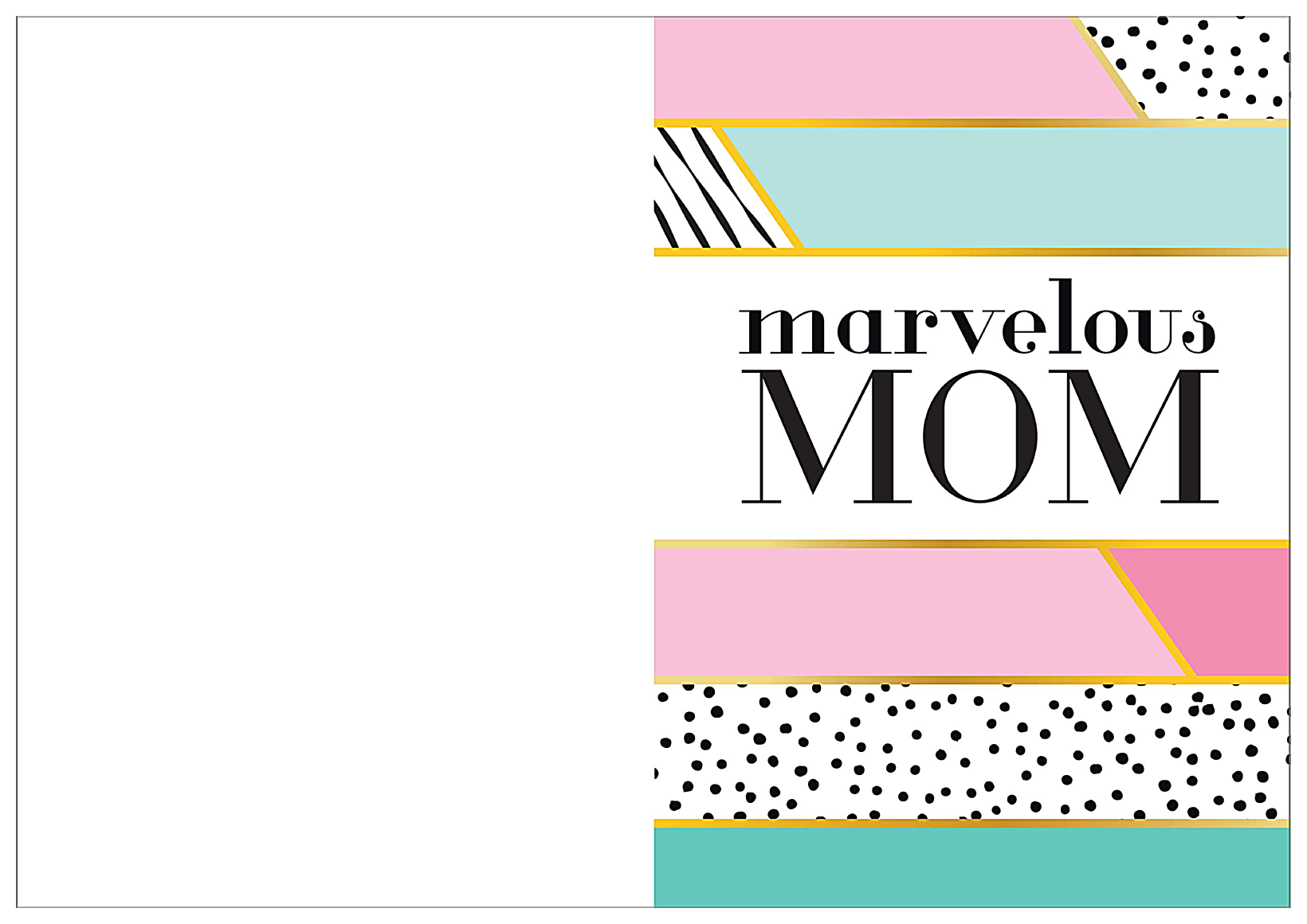 Marvelous Mom front - Greeting Cards Maker