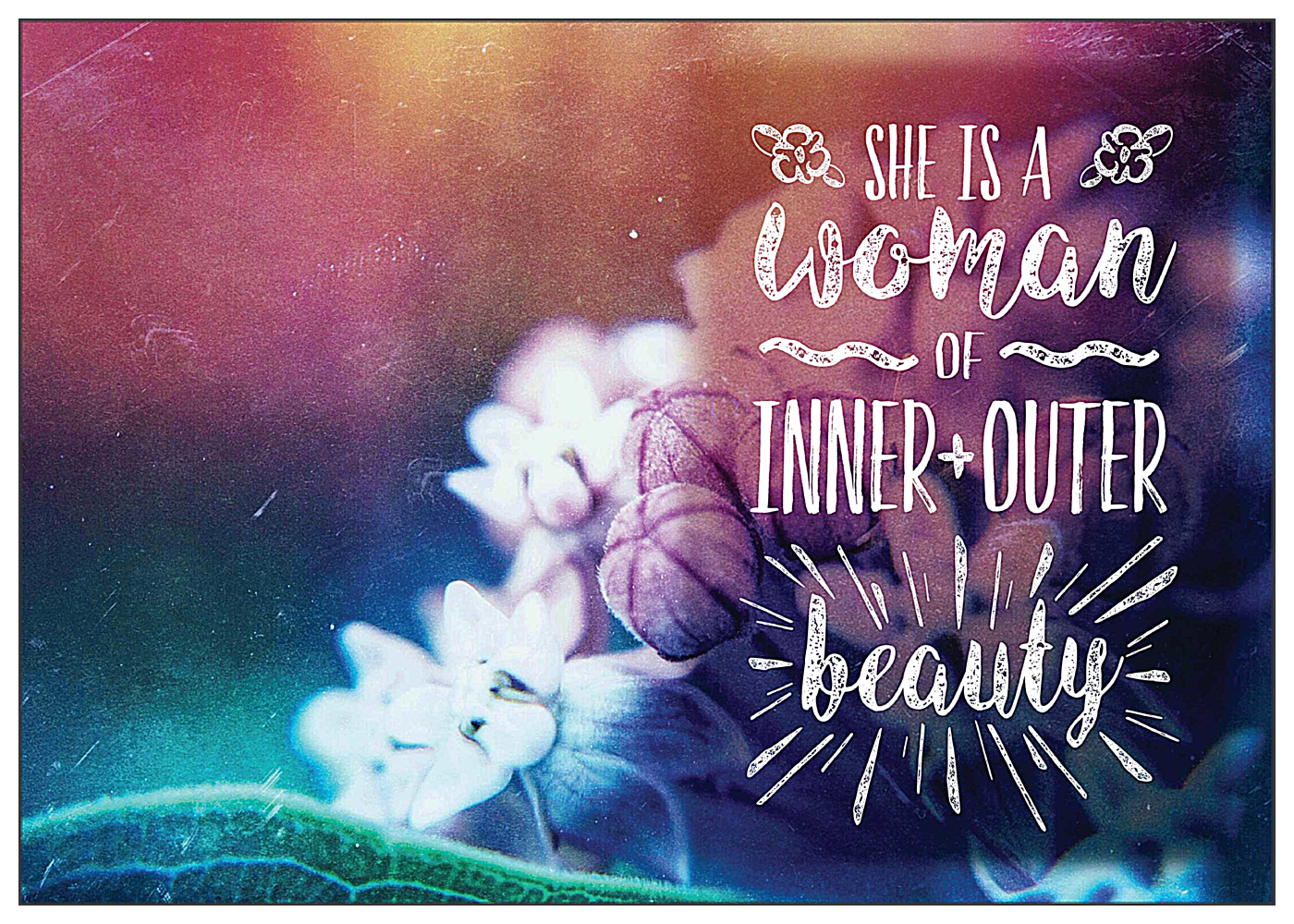 Woman of Beauty front - Greeting Cards Maker