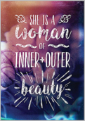 Woman of Beauty - greeting-cards Maker
