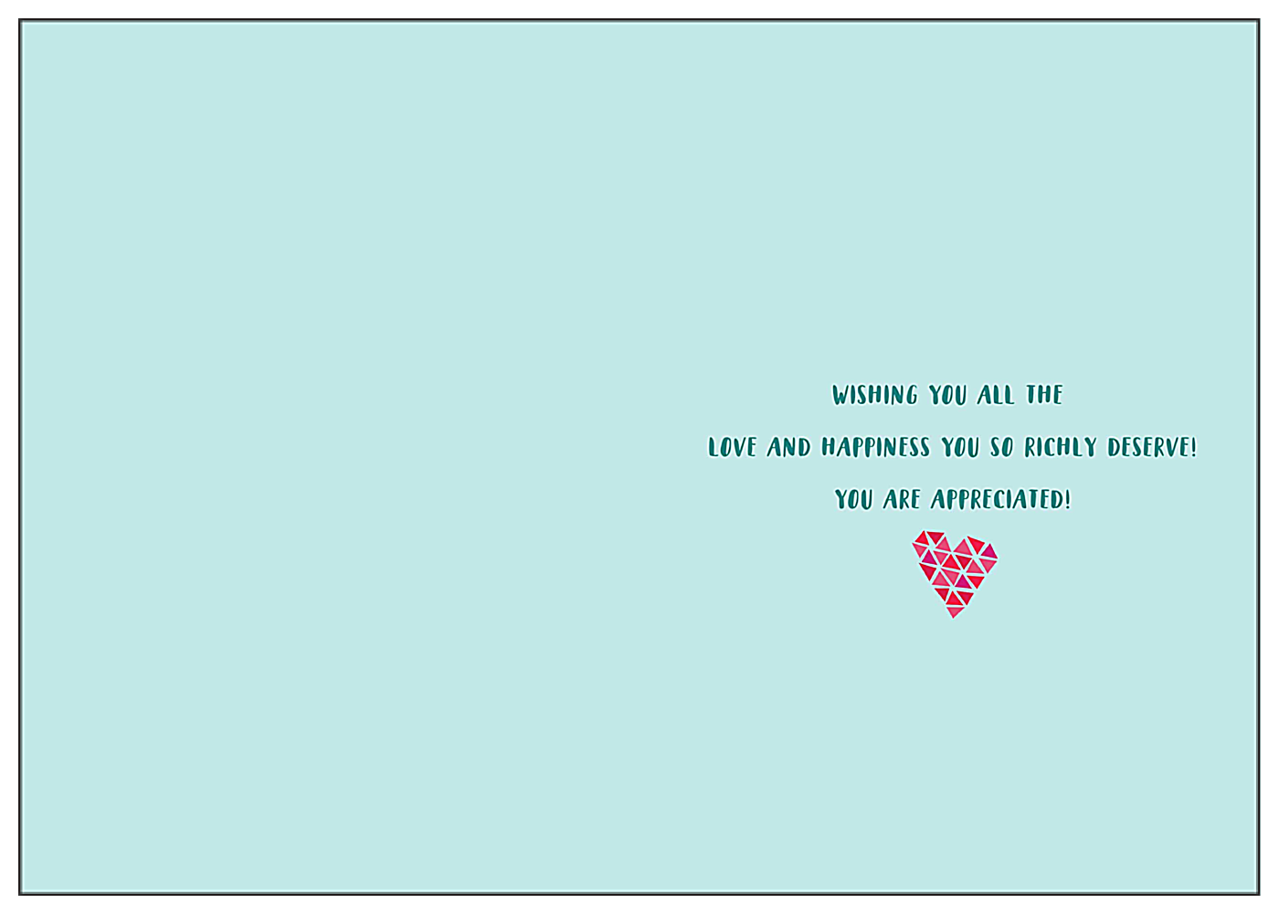 APPRECIATED back - Greeting Cards Maker