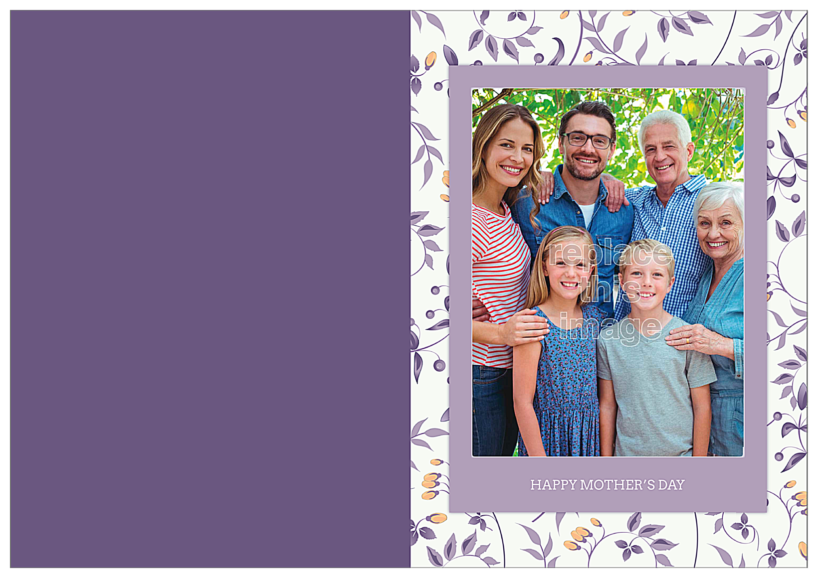 Flowers for Mom front - Greeting Cards Maker