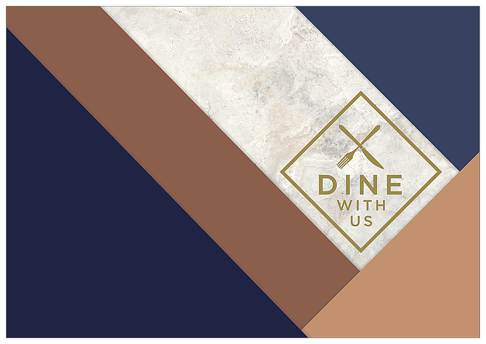 Dine With Us front - Greeting Cards Maker