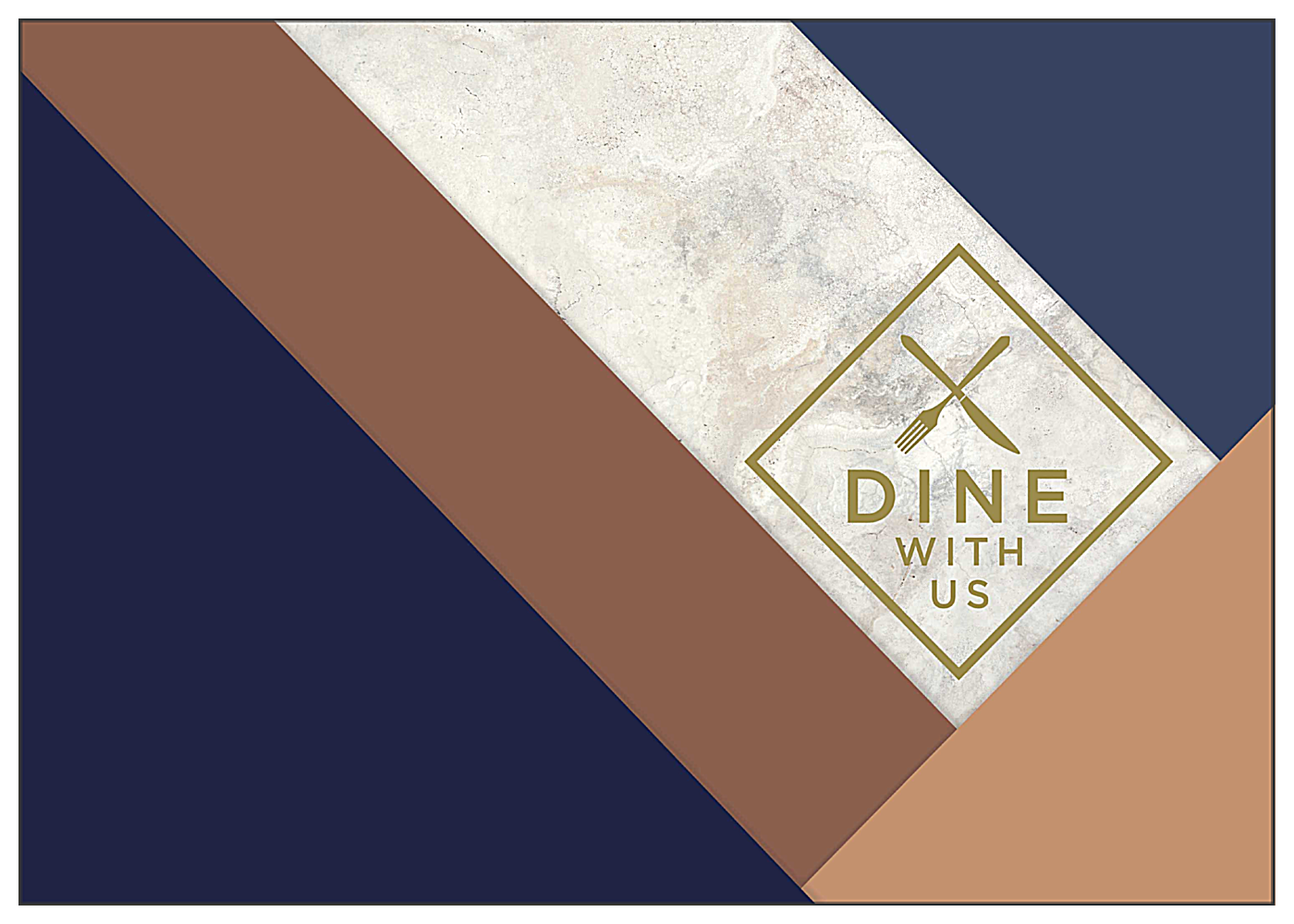 Dine With Us front - Greeting Cards Maker